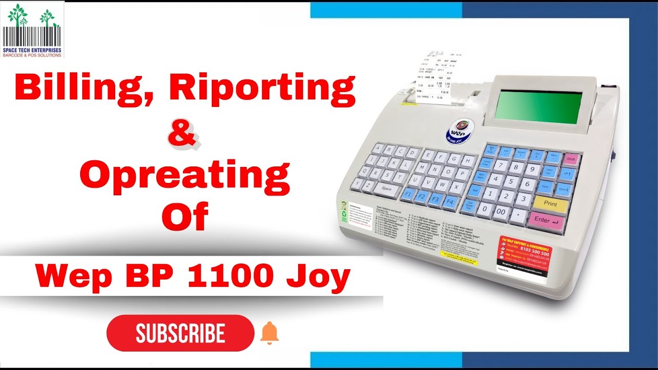 Billing Machine WeP BP-1100 | Demo Of WepBp1100 joy  How To Operate Wep Bp-1100 #billingmachine