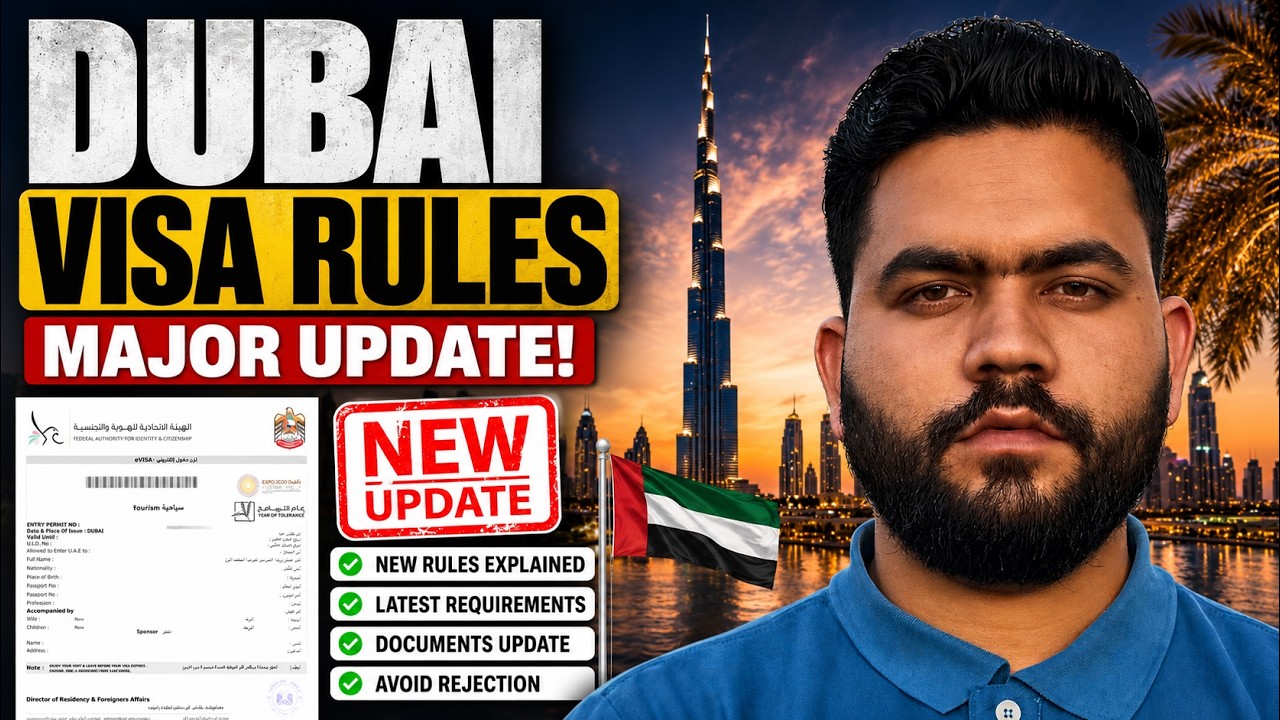 Dubai Visit Visa New Rules 2026 🇦🇪 | Latest Updates, Extension, Overstay Fine & Requirements