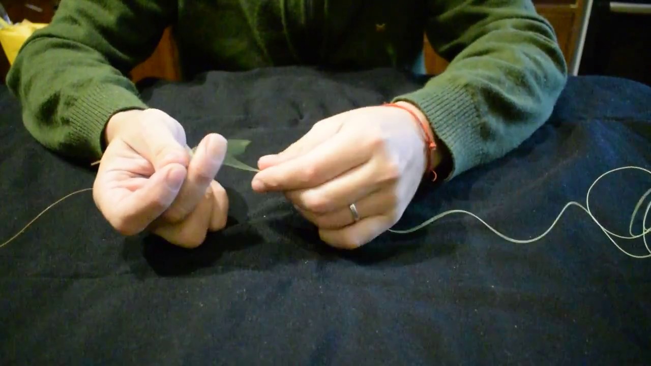 Como unir chicote o multifilamento / fluorocarbono a nylon (Nudos 2da parte)