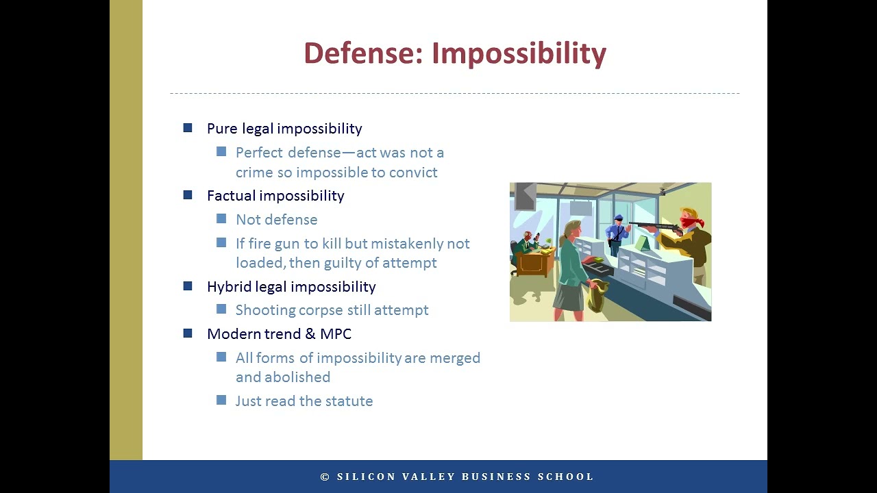 Legal Impossibility vs. Factual Impossibility: Defenses in Criminal Law Explained