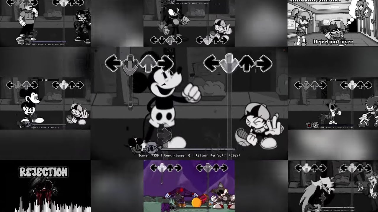 Friday Night Funkin' (vs. Sad Mouse) - Dejection but it's a COVER MASH-UP [#29]