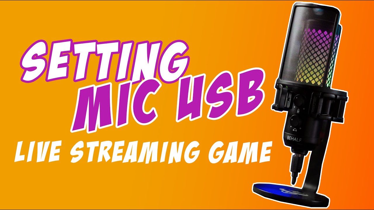 TUTORIAL SETTING MIC CONDENSER USB UNTUK LIVE STREAMING GAME AGAR LEBIH BRIGHT