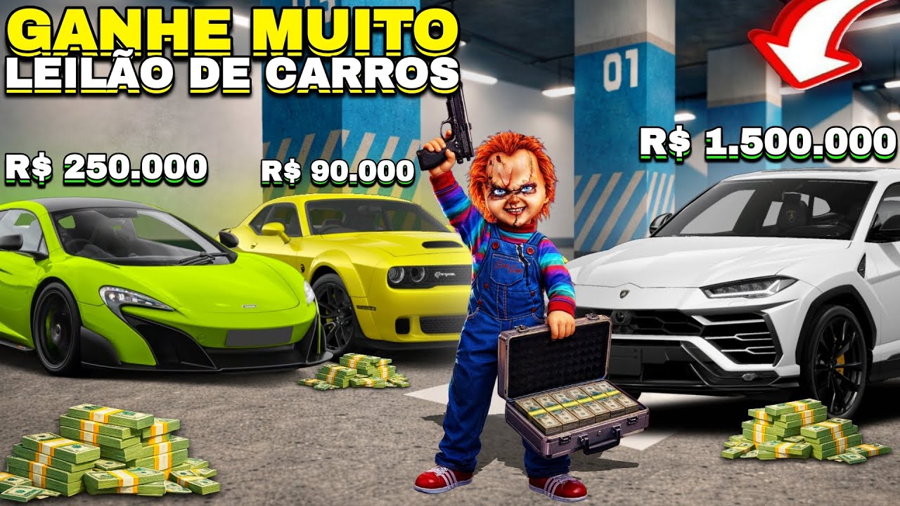LUCRE MUITO: LEILÃO DE CARROS NO | LIVE RUSSIA!🤑🇧🇷🔥