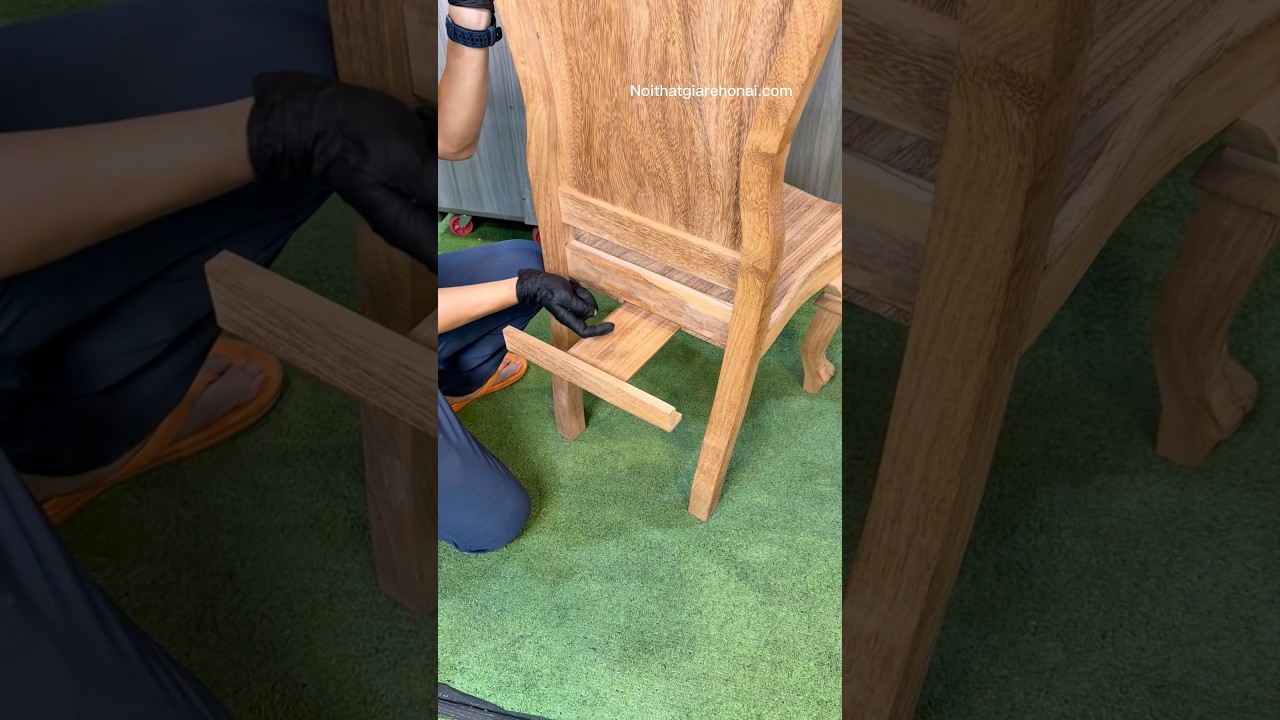 DIY Furniture Hack &ndash; Hidden Storage Under a Chair #SecretStorage #HomeHacks #DIYProjects #ASMR
