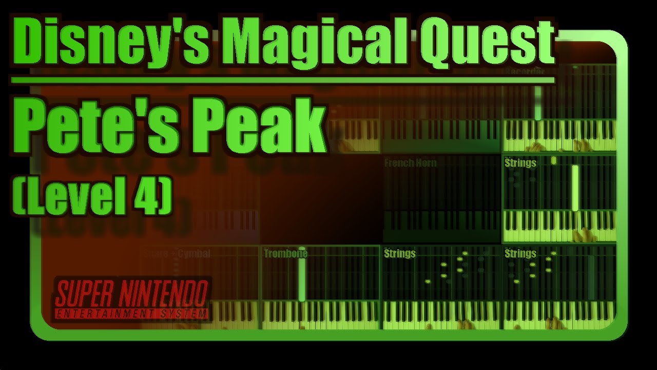 Pete's Peak (The Magical Quest Starring Mickey Mouse, SNES) 🎹 Keyboard Cover