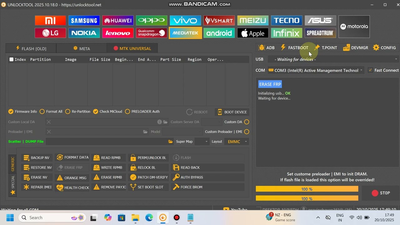 Lnovo Tab M8 FRP Bypass Unlock Tool