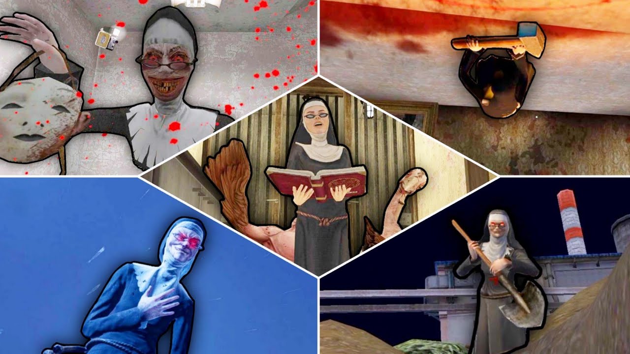 Evil Nun's Game Over Scene In The Nun Vs Evil Nun 1-2 Vs Evil Nun The Broken Mask And Ice Scream 8