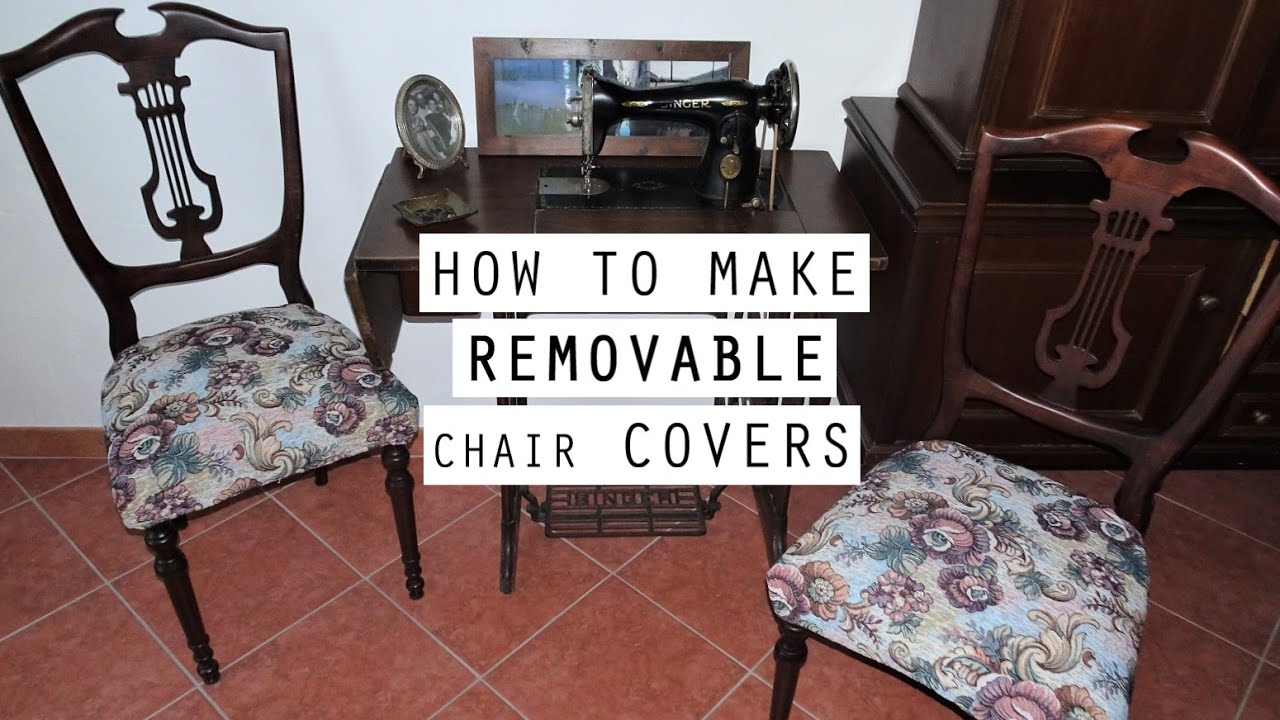 DIY | How to Make Removable CHAIR COVERS