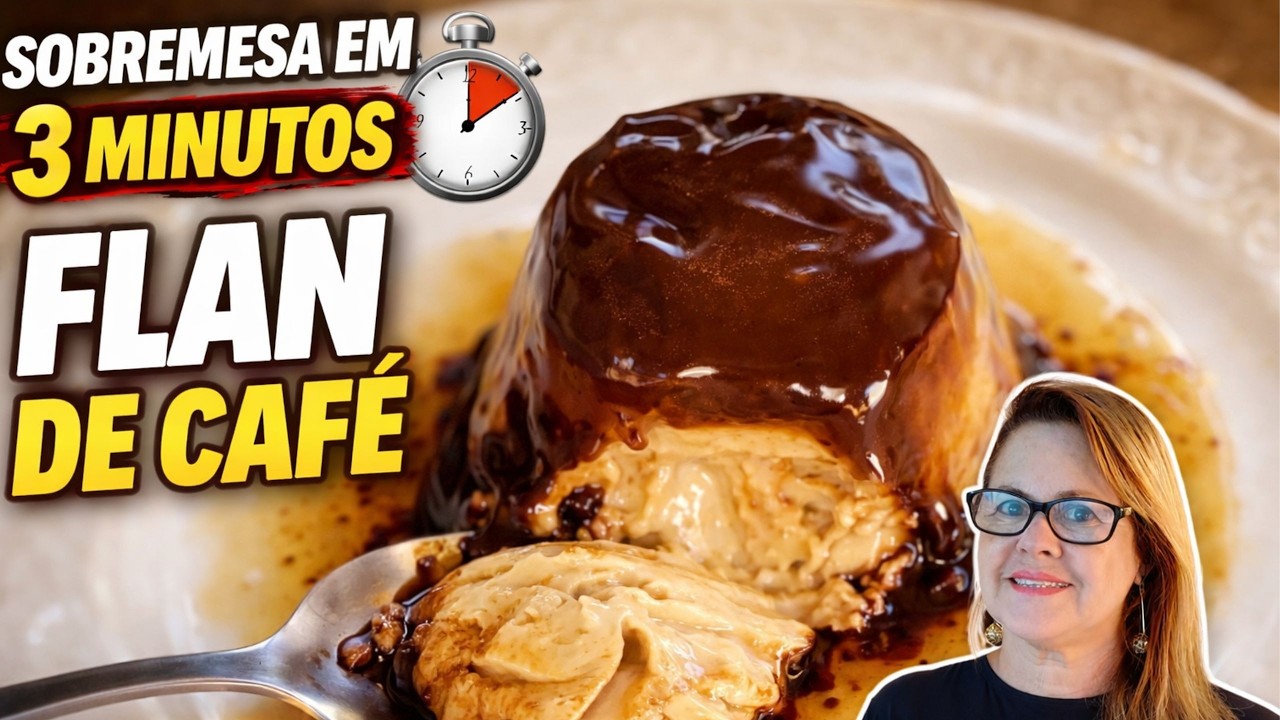Flan de Caf&eacute; no Copo, Sobremesa F&aacute;cil e R&aacute;pida!
