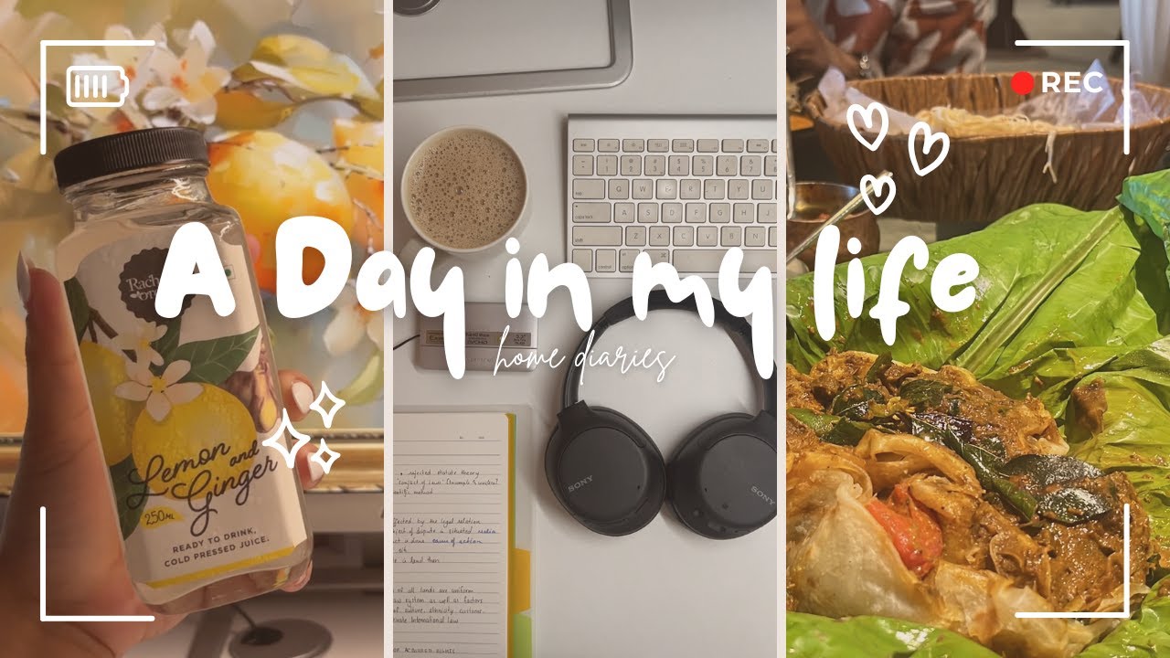 A Day in My Life | Home Diaries ˚ 𓐐𓎩 ‧₊˚ ⋅