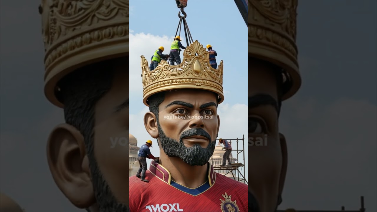 They Built a 100ft King Kohli Statue &ndash; Full Making Process!