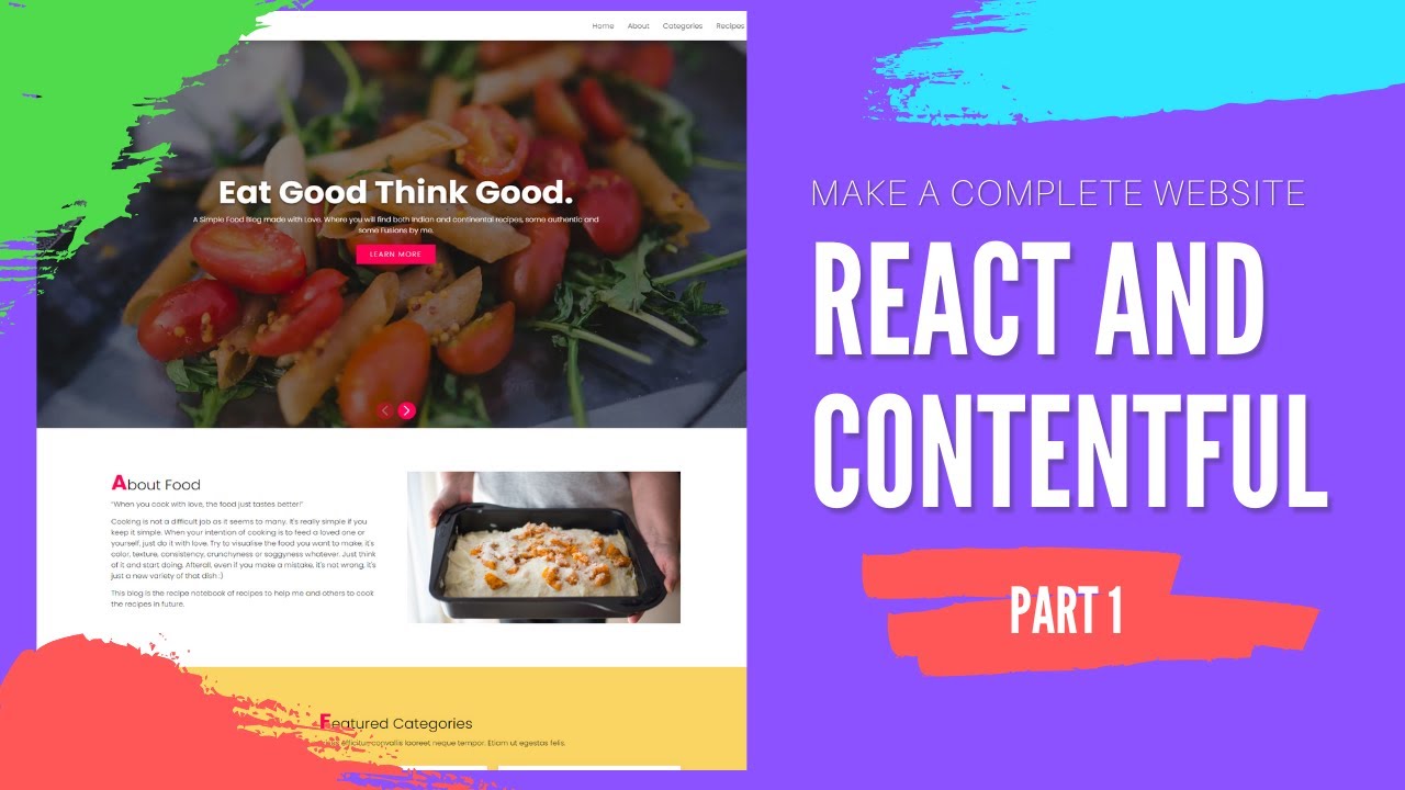 Make a complete website using React and Contentful - Part 1 - Image Carousel Component