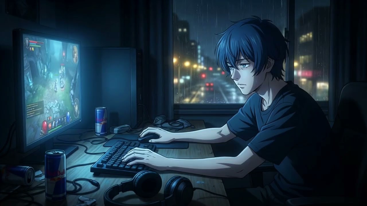 Playing Alone Isn’t the Same — Late Night Gaming Ambient Music (No Vocals, Nostalgic, Rainy Night)