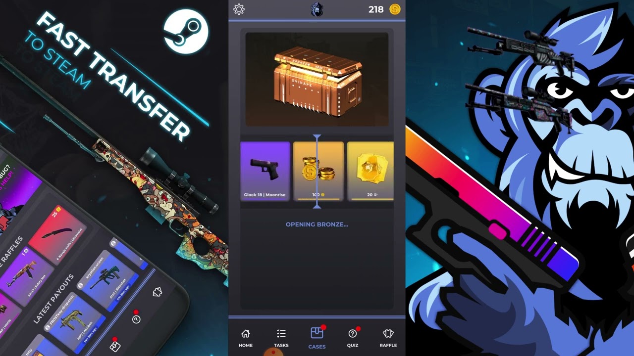 SKIN APE CSGO LEGIT OR SCAM? - (How Much I Earned?)