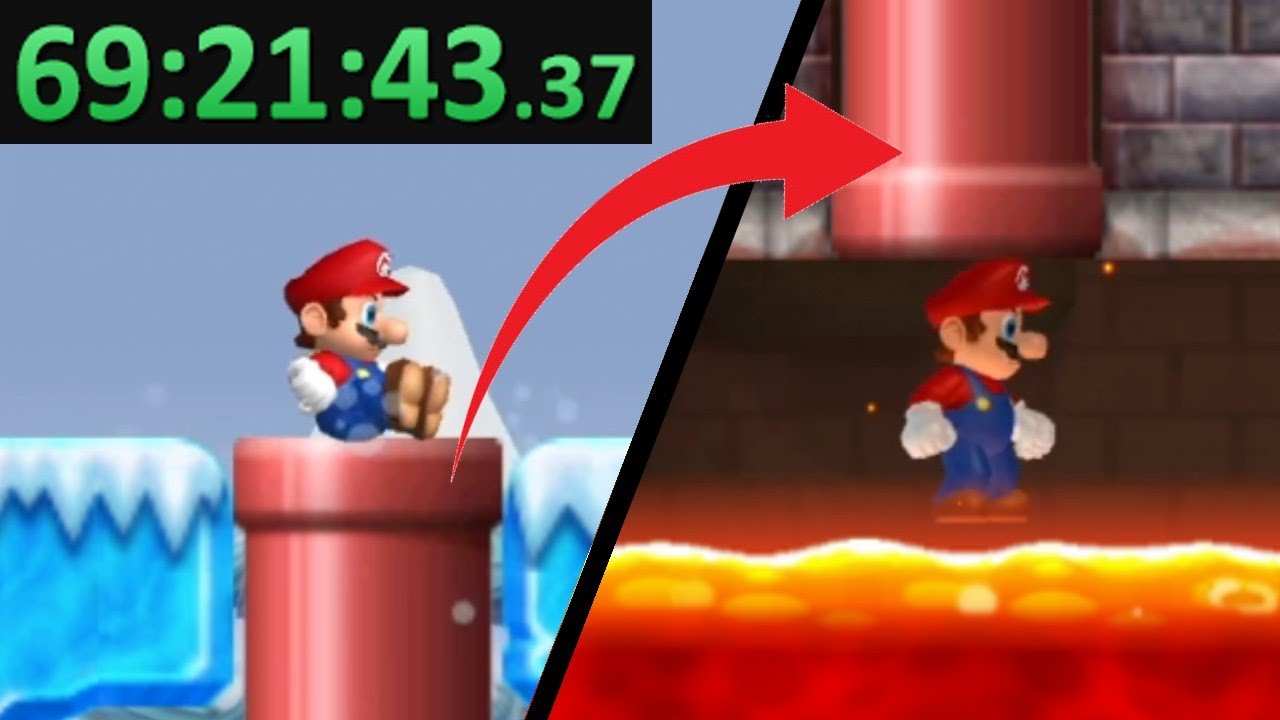 Я попробовал SPEEDRUNNING в New Super Mario Bros. Wii pipe randizer...