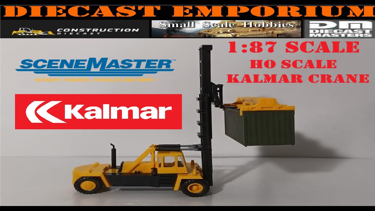 1:87 HO Scale Kalmar Container Crane Kibri Kit by Walthers SceneMaster
