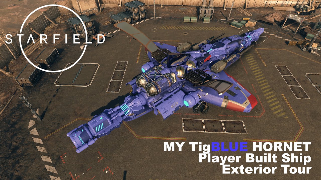 STARFIELD | MY TigBLUE Hornet - Quick Tour | PC #rtx3080ti #starfield