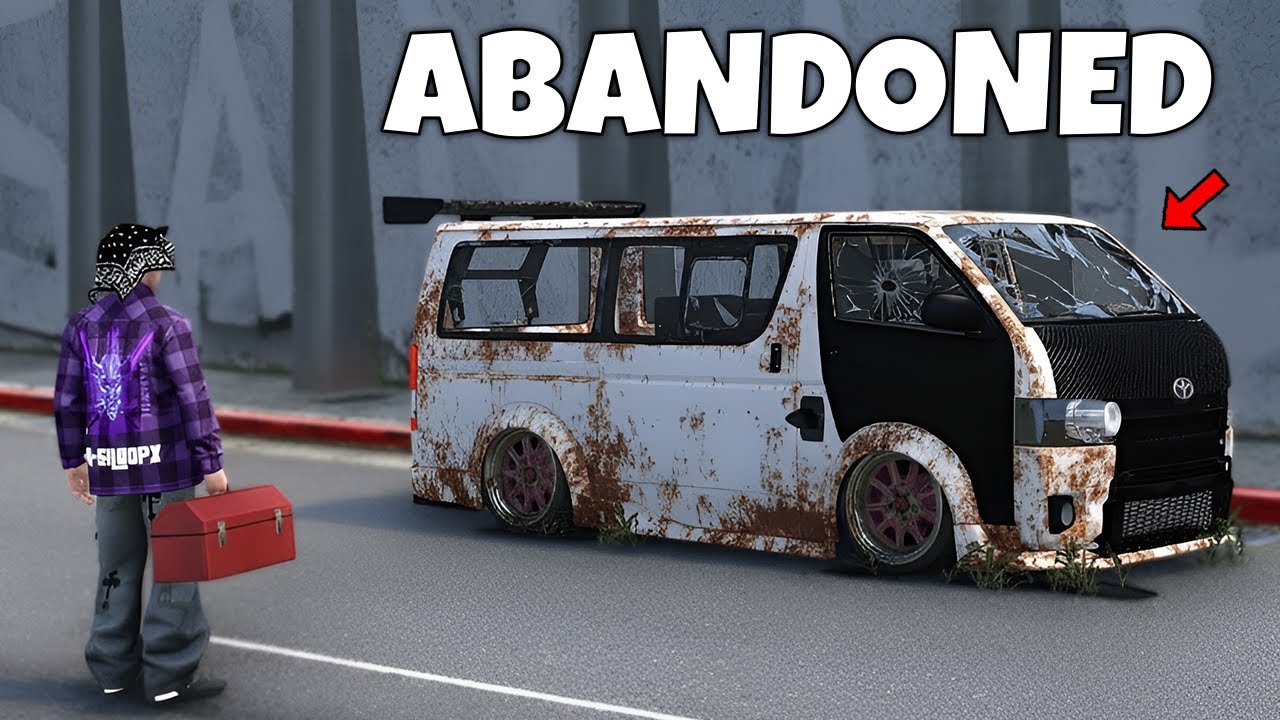 REPAIRING ABANDONED TOYOTA HIACE GR sa GTA 5 | SnoopX