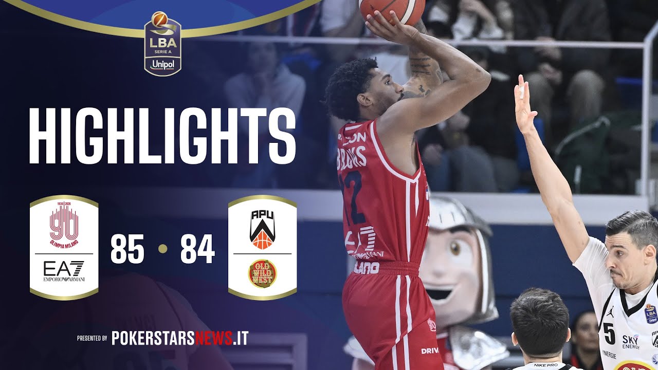 EA7 Emporio Armani Milano - Apu Old Wild West Udine | PokerstarsNews Highlights Serie A Unipol 25/26
