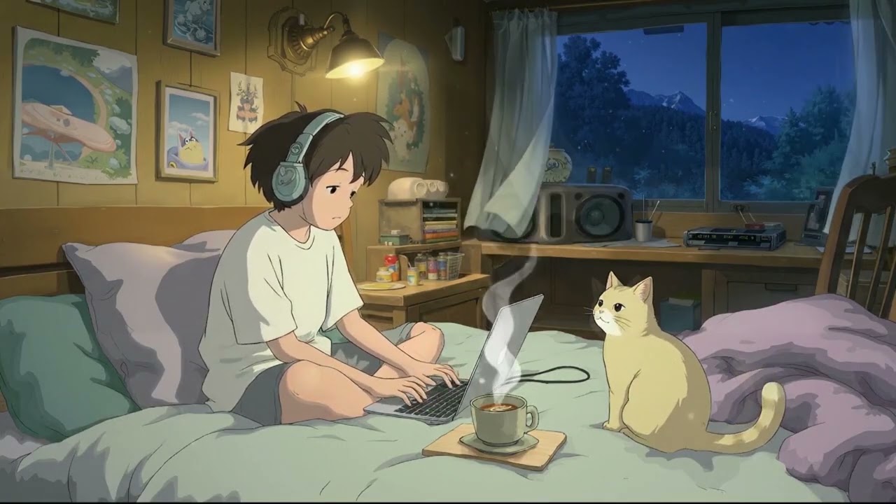 Night Focus 🌙 Lofi Deep Focus 🎧 Study  Work  Calm