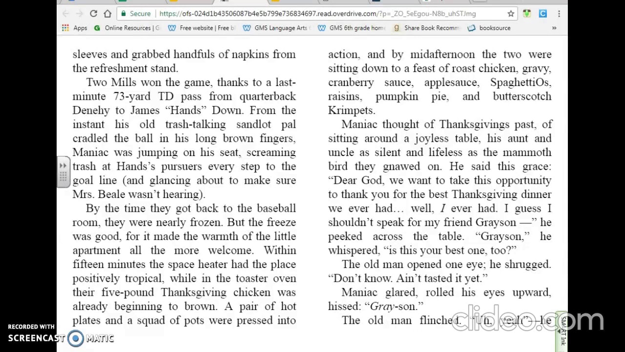 Maniac Magee Chapter 27-32