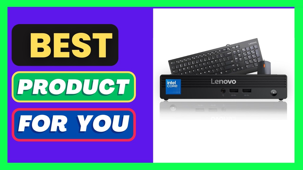 Lenovo Tiny Mini Business Desktop Computer, Intel Quad-Core, 16GB DDR5