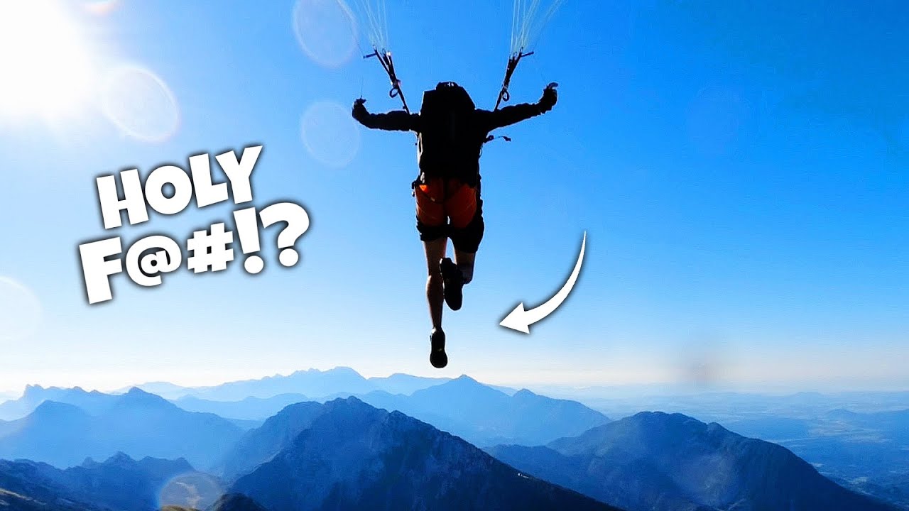 THIS IS WHAT HAPPENS IF You Go Paragliding From A High Mountain with Chase Cam
