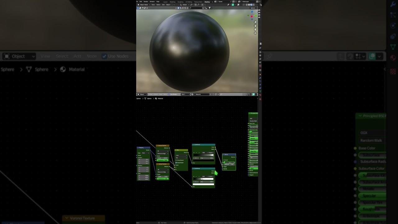 How to create Used Rubber material in blender less than 1 minute tutorial
