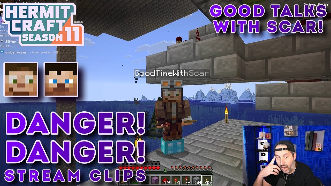 Danger! Danger! | GoodTalksWithScar | Stream Clips | Hermitcraft Season 11