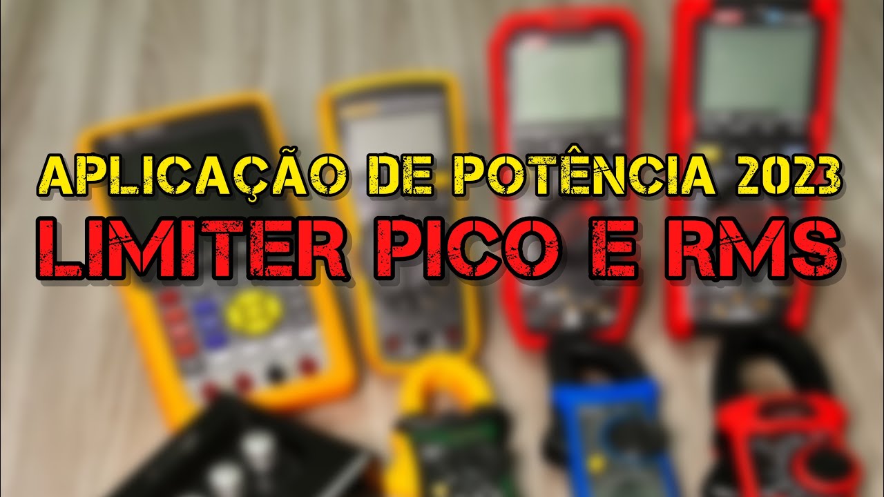 Aplicação de potência 2023 / Limiter Pico e Rms com Unit ut61e+ / Habotest hd208d