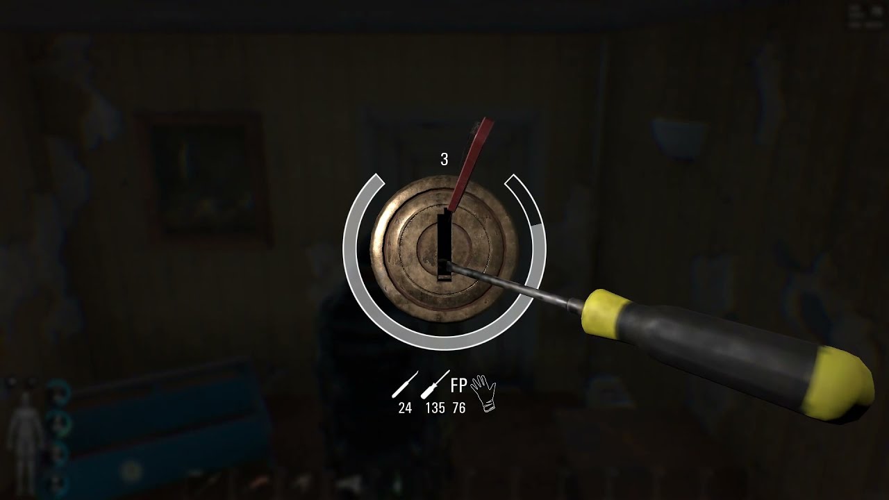Scum Raiding, Lockpicking door 3 golds n zapper.