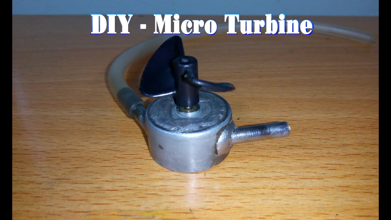 How To Make a Micro Turbine From Motor 5v