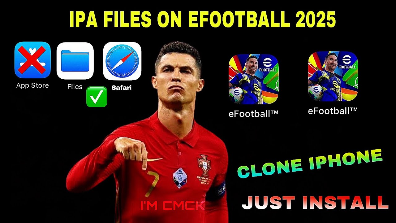 HOW TO INSTALL IPA FILES ON EFOOTBALL 2025