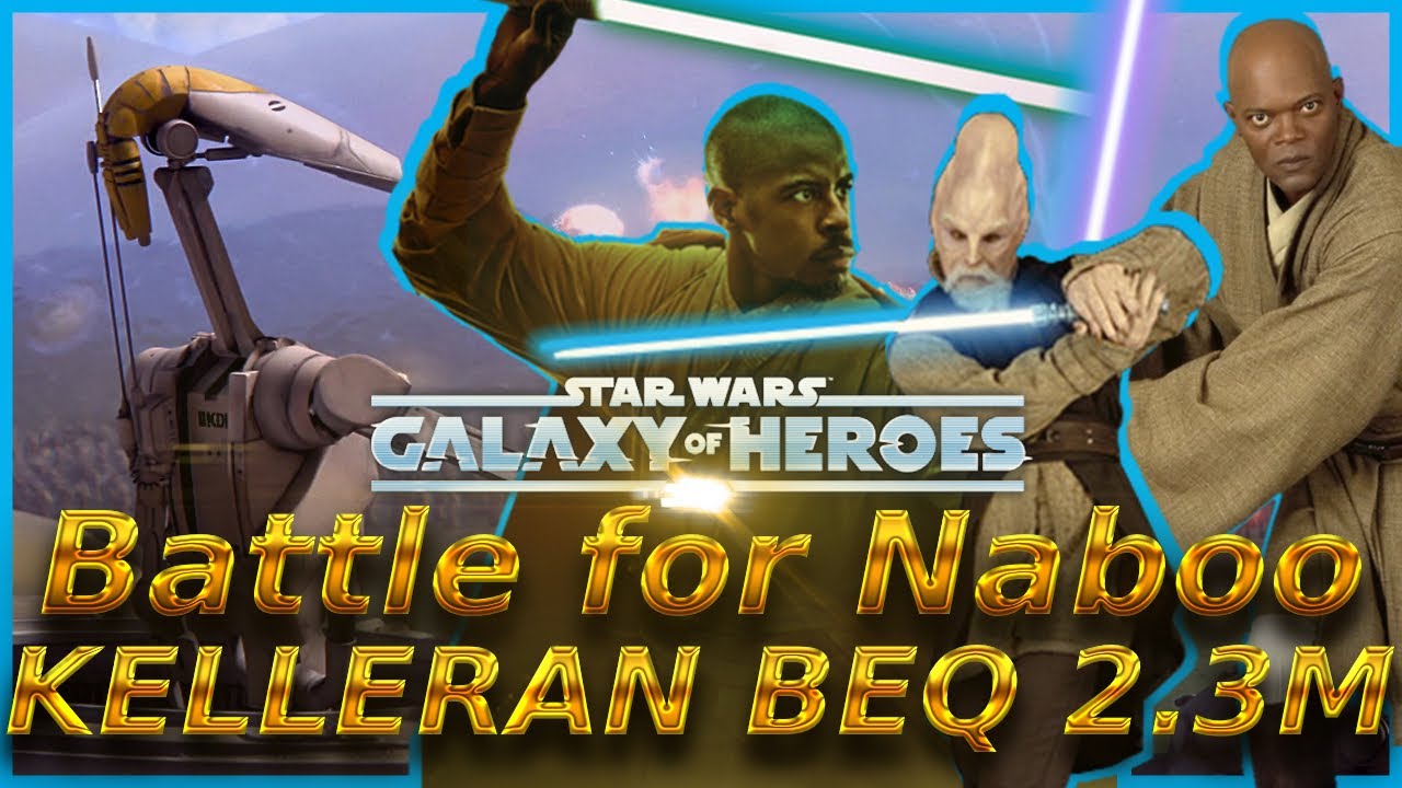 TESTING: Kelleran Beq KAM Mace Shaak Aayla - 2.3M on Naboo Raid (1st try)