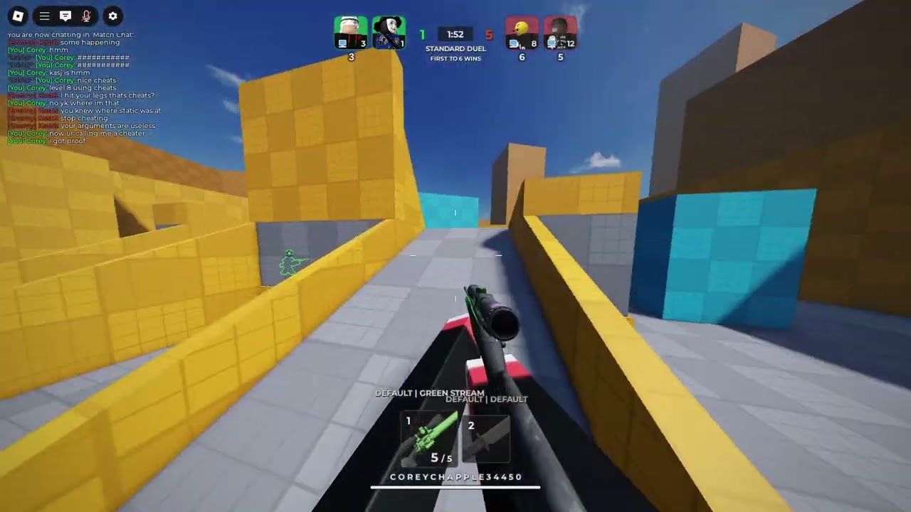 (Roblox) SNIPER DUELS Insane shots!!!