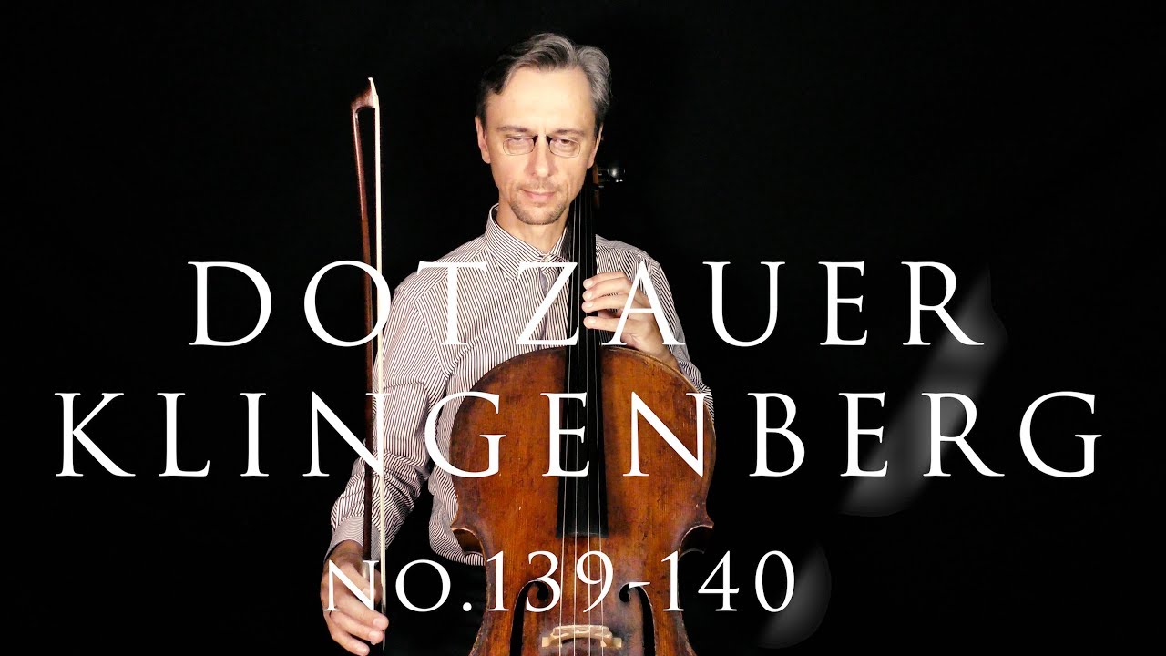 Dotzauer-Klingenberg Metodo para Violoncelo No.139-140 | Upper Third Position