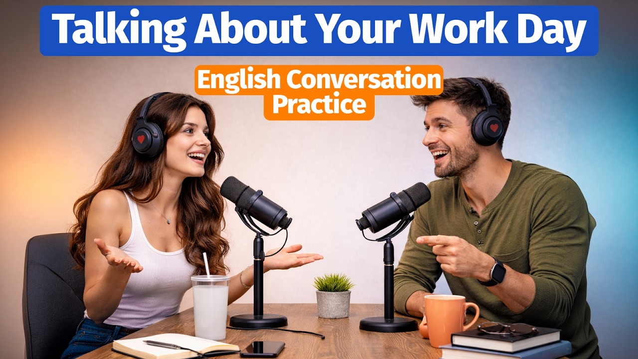 English Podcast for Easy English Conversation | Talking About Your Work Day