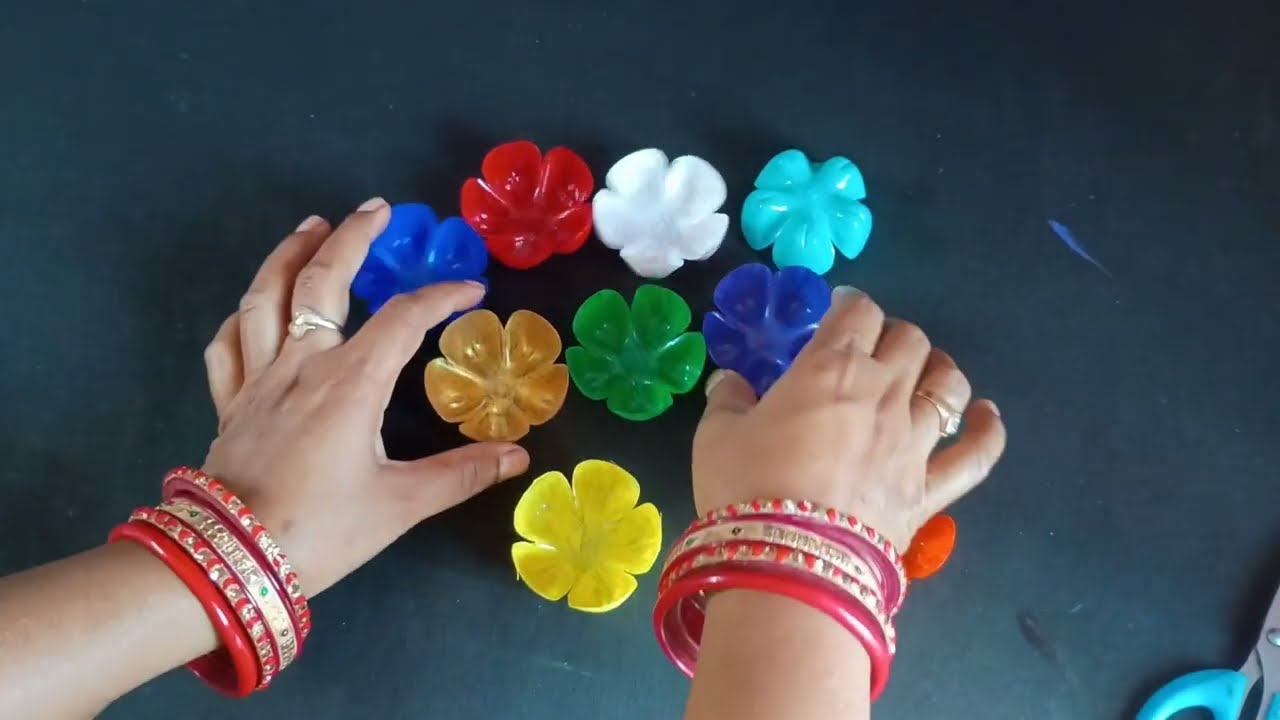 6 Most Easy & Beautiful Plastic Bottle Flower Craft Ideas For Home Decor | Plastic Bottle Craft Idea