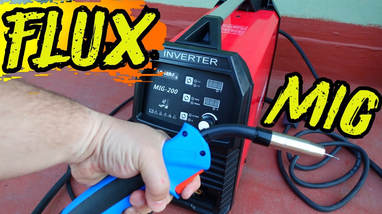 SOLDADORA MIG usando FLUX. Aprendiendo con ustedes. Soldadura MIG sin GAS. LA-SER