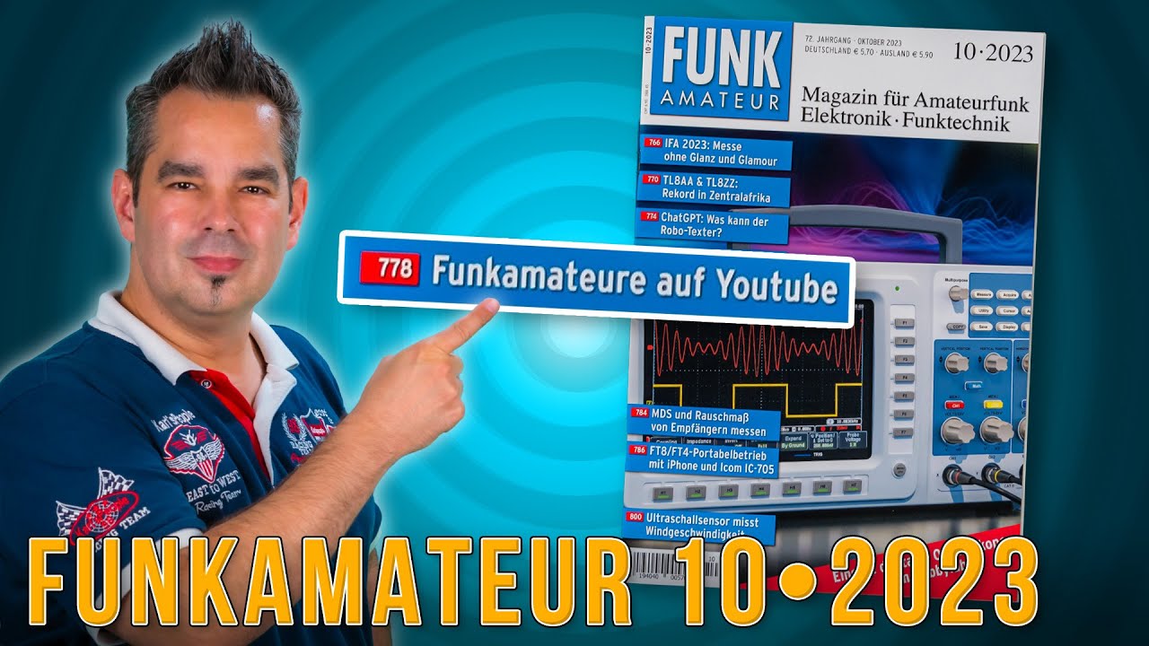 Funkamateur 10 &bull; 2023 📰 Mein Artikel &uuml;ber YouTuber