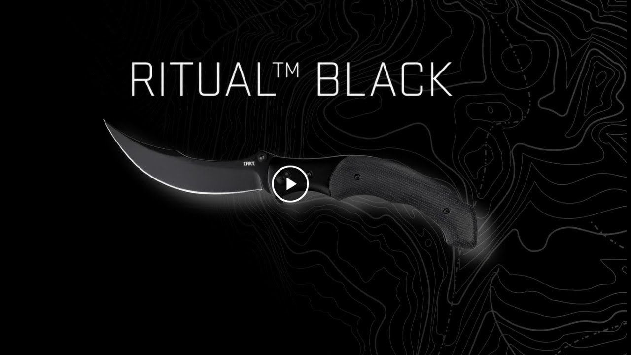 CRKT Ritual™ Черный | Алан Фолтс Дизайн