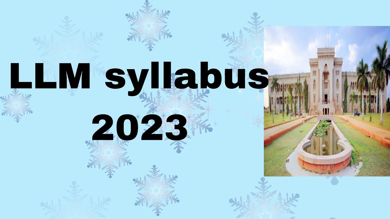 LLM syllabus 2023 #llm #law #labour #lawcet