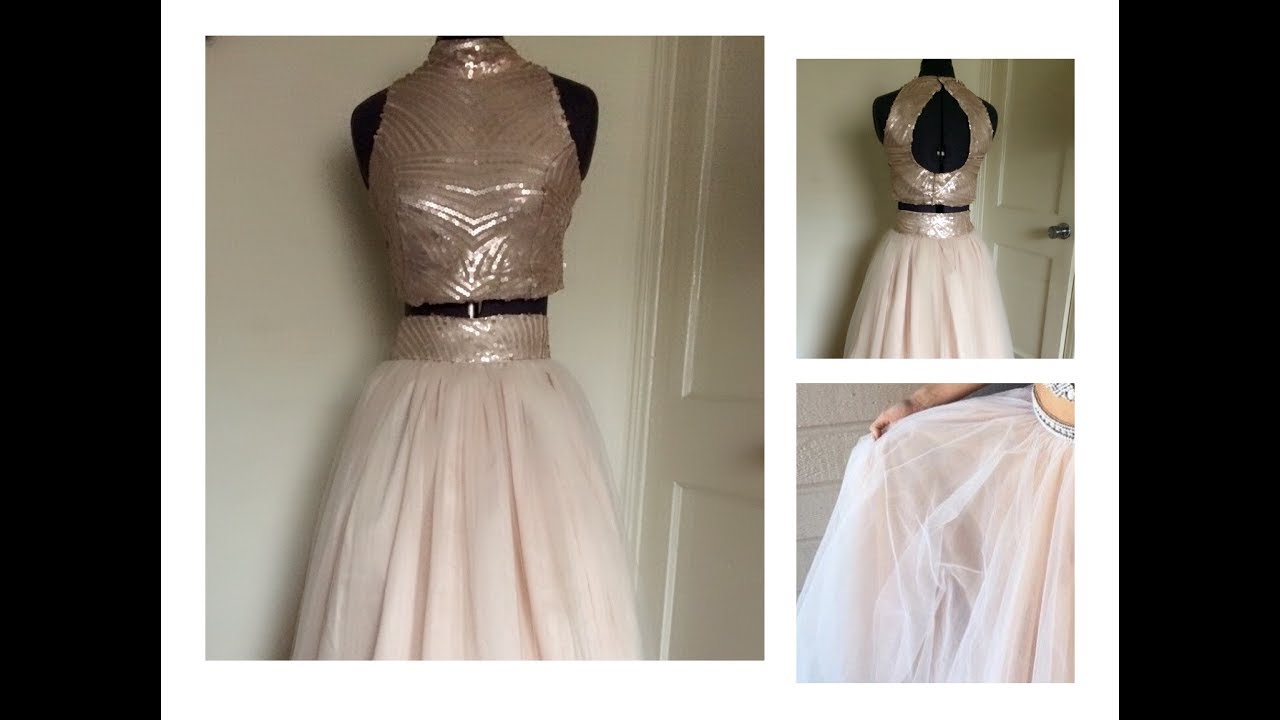 VESTIDO de fiesta,    dos piezas