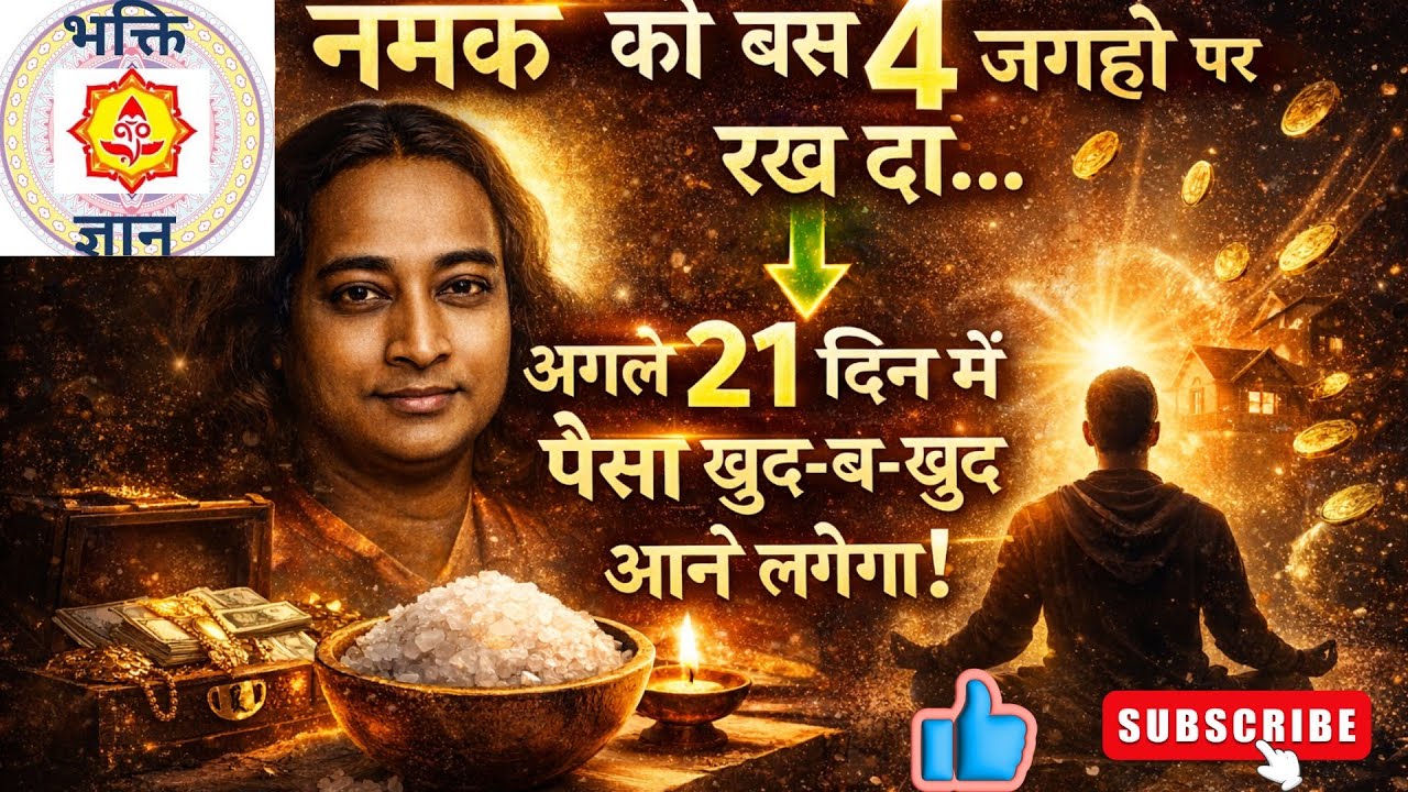 नमक को बस इन 4 जगहों पर रख दो... अगले 21 दिन में Money खुद-ब-खुद आने लगेगा!| Bhakti Gyan |