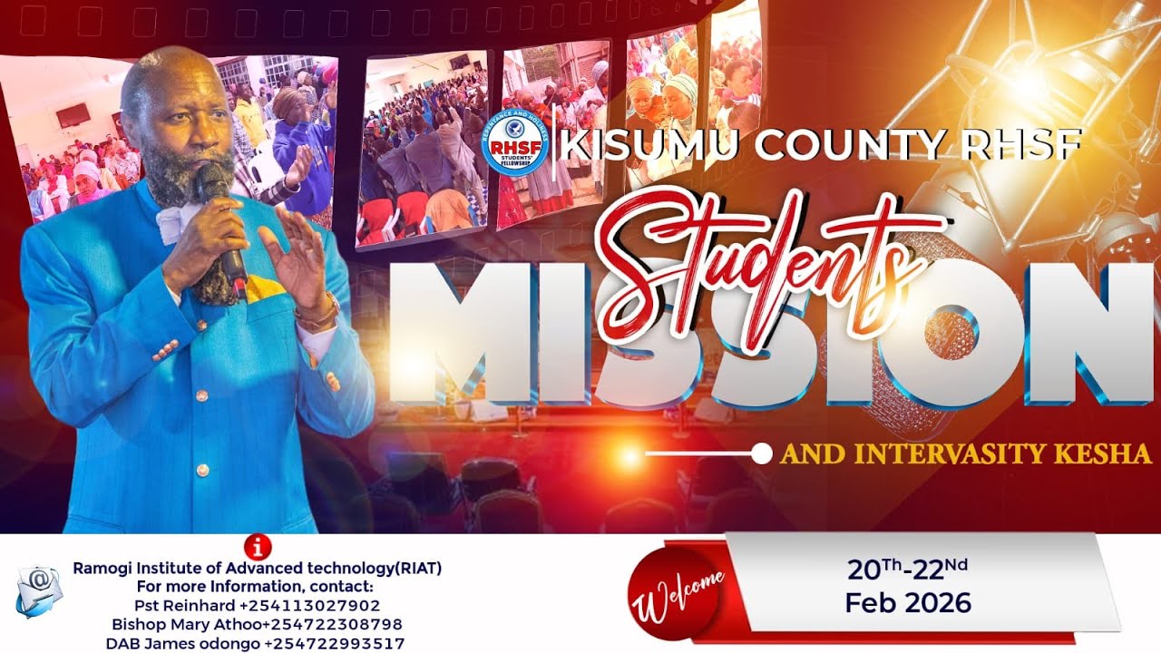 STUDENTS MISSION AND INTERVASITY DAY 1| 20TH FEB, 2026 || KISUMU COUNTY RHSF 