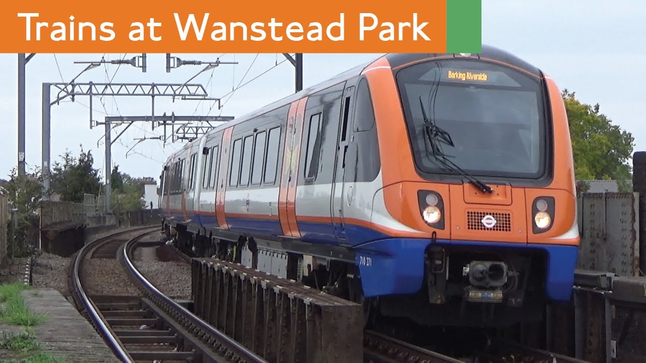 London Overground Suffragette Line Trains At Wanstead Park