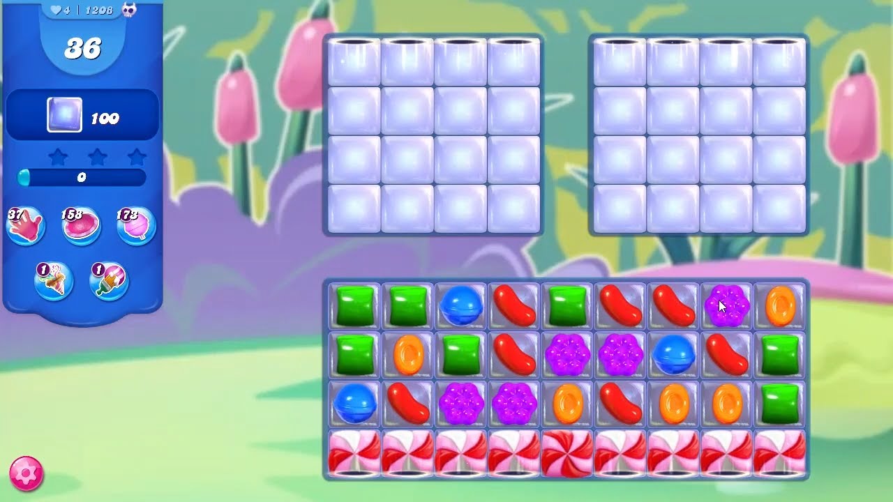 Candy Crush Saga Level 1208 NO BOOSTERS