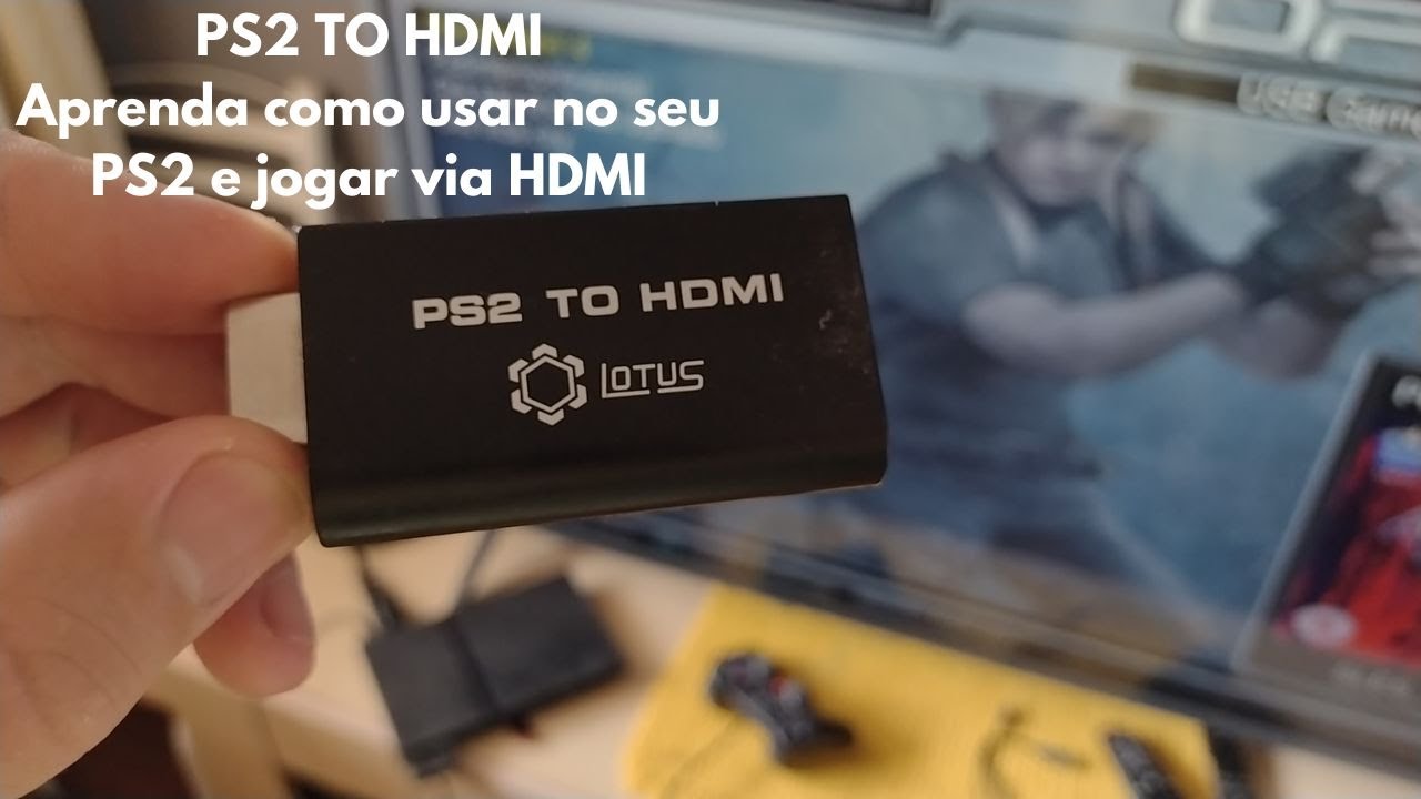 PS2 TO HDMI! Veja como instalar e jogar seu ps2 via cabo HDMI passo a passo