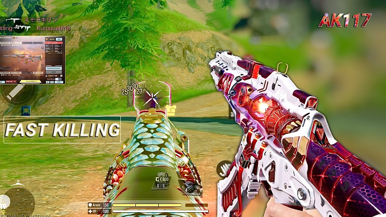 0 RECOIL in LONG RANGE + FAST KILLING | BEST AK117 GUNSMITH CODM BR | CODM BR GAMEPLAY 