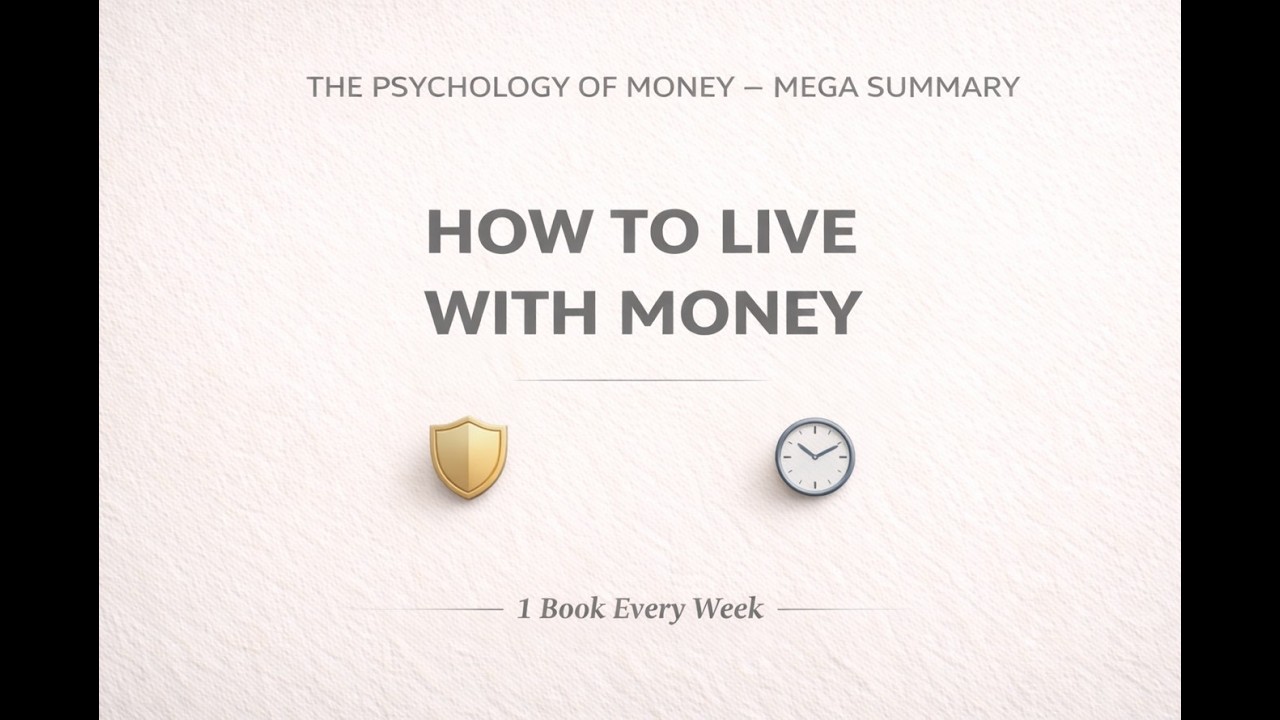 How to Live With Money Peacefully | The Psychology of Money (Full Summary)
